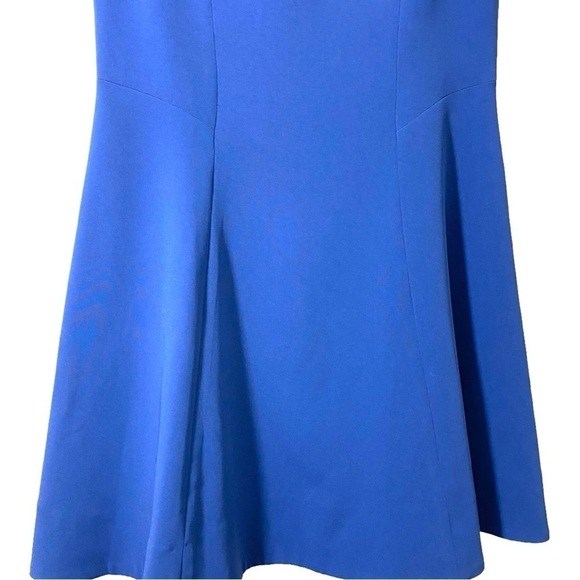 Rag & Bone Sleeveless Ruby Dress in Blue Fit Flare Mesh Back Zipper MSRP  $475 6 - Picture 3 of 14